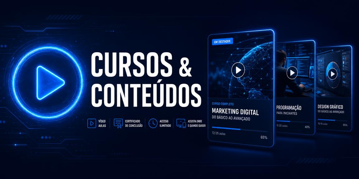 Categoria Cursos e Conteúdos